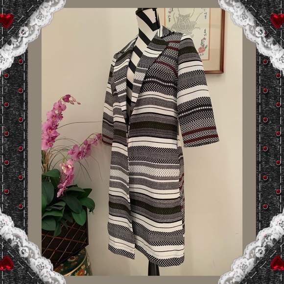 Bar III Metric Stripe Light Weight Jacket - Picture 2 of 7